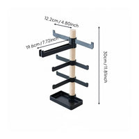 Wooden Bike Gear Organizer Space Saving Helmet and Glasses Stand Modular Design Desktop Biking Accessory Holder for Cyclists