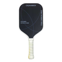 Shock-Absorbing Carbon Fiber Pickleball Paddle Cushioned Pickleball Paddle with Honeycomb Core Comfortable Racquet Responsive for Training