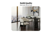 With Armrests Upholstered Dining Armchair Elegant Design Dining Armchair Ergonomic spine supportrest Single Seat Minimalist design for Adults, Homeowners, Business Owners, Kitchen, Living Room, Bedroom, study niche