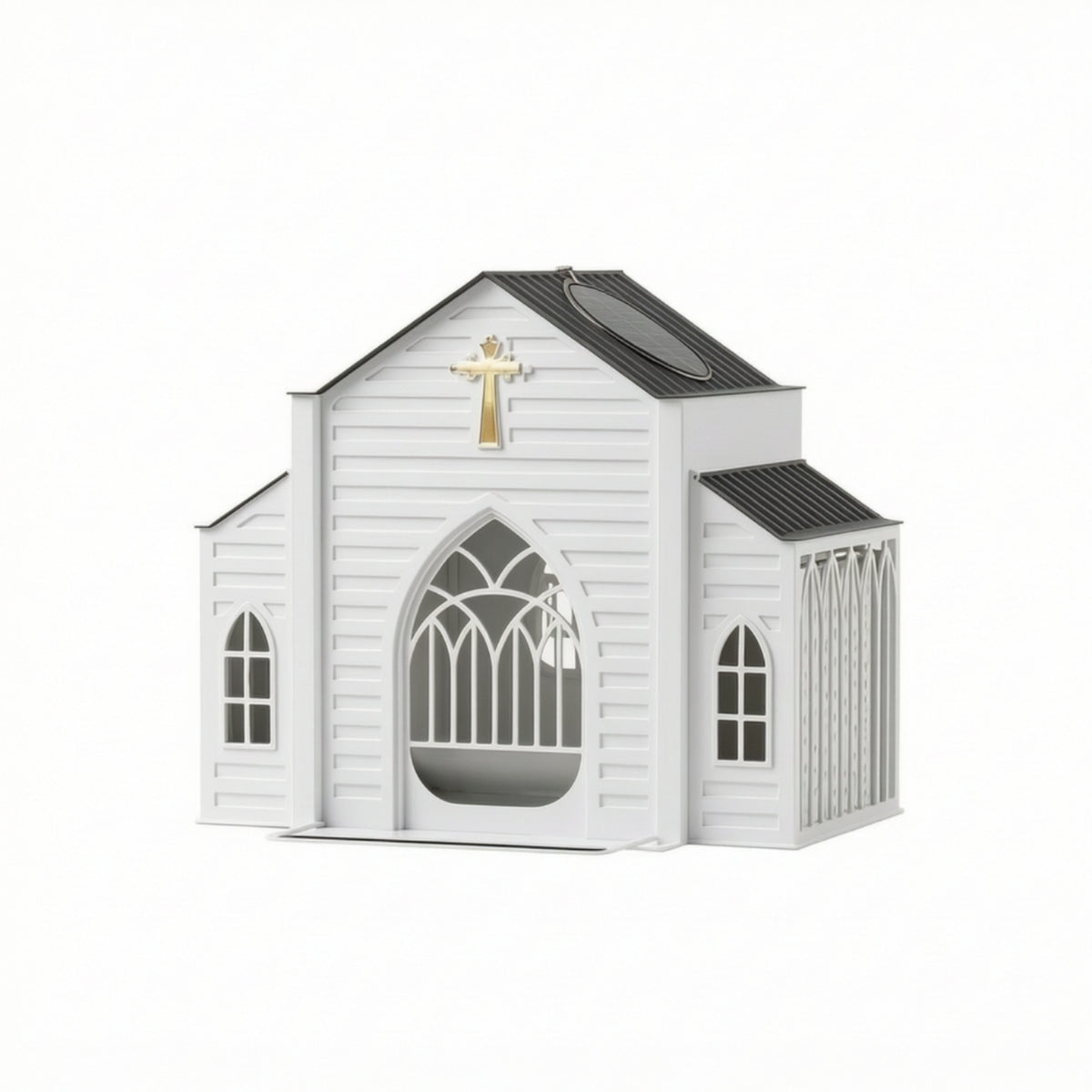 Chapel Bird Feeder Sturdy Hanging Bird Feeder Rust-Resistant for Garden