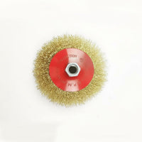 Copper-Plated Steel Wire Polishing Disc Heavy Duty Rust Removal Wheel Wear-Resistant for Welders, Metalworkers, Shipyards, Workshop, Garage