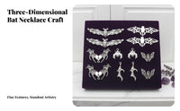 Bat Pendant, Halloween Series, Antique Silver Alloy, DIY Jewelry Component, Realistic Bat, Multi-Style