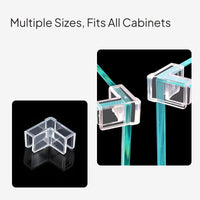 Glass Enclosure Corner Protector, Transparent PVC Guard
