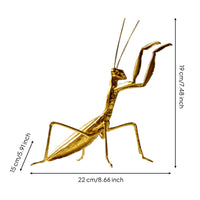 Decorative Gold Creature Figurine Detailed Texture Praying Creature Figurine for Living Room