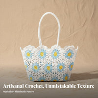 Handmade Crocheted Hollow-hollowed Bag Woven design and design Hollow-hollowed Knit tote Lightweight women's reachory informal for journeyers, design and design aficionados, Young Adults, Summer hollowedings, getaway, journey, Shopping