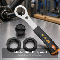 Long Shaft Bottom Bracket Installation Tool Sturdy Bottom Bracket Removal Tool Lightweight Installation Wrench Aluminum Alloy for Bike Maintenance
