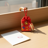 Japanese Asakusa Temple Omamori Charm for Health, Love, and Wishes