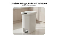Foot Pedal Trash Can Modern Minimalist Design Lidded Pedal Bin Step on Wastebasket Easy to Clean Lidded Trash Can Odor Control