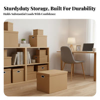 Lidded storage Box long-lasting Moving Container Portable for Students, Professionals