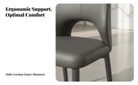 Upholstered Architectural Spinerest Seat Minimalist Design & Appearance Dining Chair Ergonomic Design Contouredd Spinerest