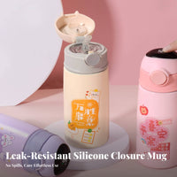Leak-Proof Cartoon Water Cup Portable Child S Insulated Water Bottle Leakproof Lid for Toddlers, Students, School, Daily Use, Outdoor