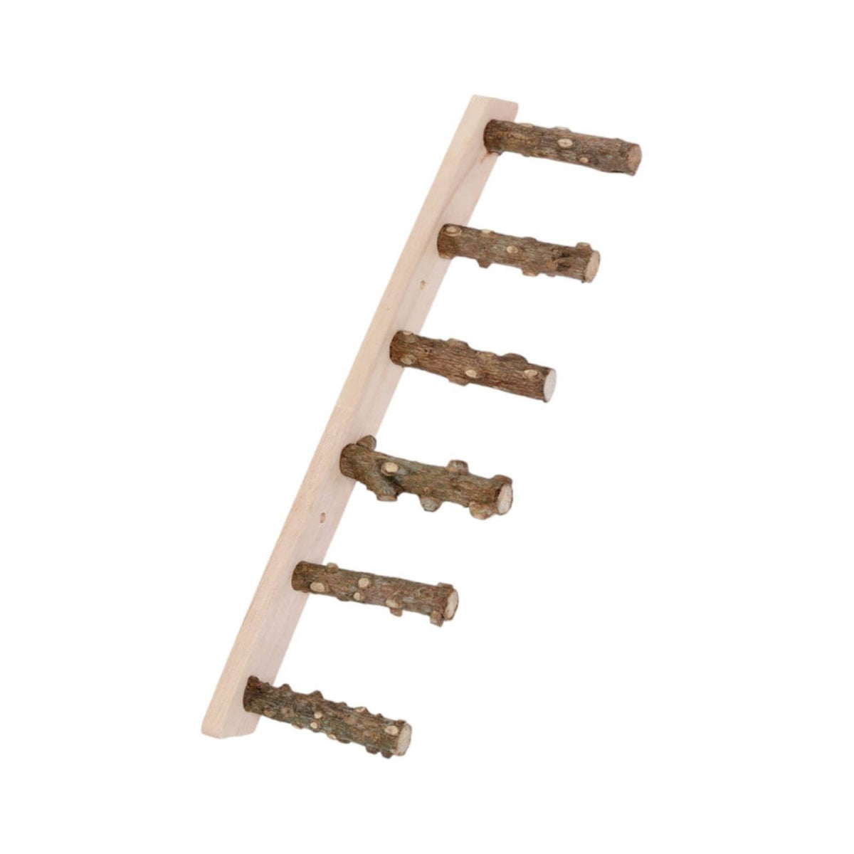 Textured Bird Climbing Ladder Secure Bird Ladder with Wooden Rungs Long-Lasting Compact for Pet Birds