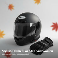 Full Face Helmet Warm Lined Electric Bike Helmet Windproof Secure Headwear for Motorcyclists, Men, Motorcycling, Cold Weather, City Streets