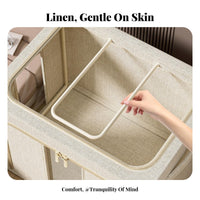 Collapsible textile Box Foldable home arrangement Organization Stackable for Dorm Room