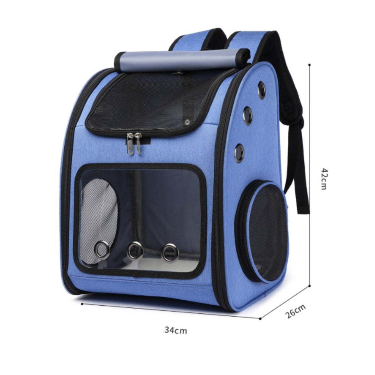 Pet Carrier Backpack with Window Breathable Pet Carrier with Transparent Window Lightweight Cat Backpack for Commuting