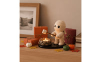 Halloween-Themed Tealight Holder with Base Compact Tealight Holder Glossy Decor Decorative for Mantel