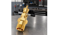 Solid Brass Olive Extractor with Cross Handle Compact Olive Remover Puller Tool Corrosion-Resistant Compression Sleeve Puller High-Strength for Plumbing Maintenance, Workshop