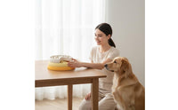 3-Layer Puzzle Food Bowl Rotating Maze Pet Feeder Easy to Clean Interactive Slow Feeder Bowl for Dogs, Young Dogs