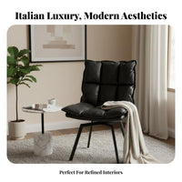 Italian design rotate Dining Chair Designer Piece Upholstered Seat Retro Look Home Furniture Multi-Use for Design aficionados, Office Workers, Homeowners, Living Room, Bedroom, Restaurant, study corner alcove