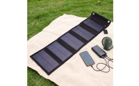 25W Solar Charger with 5 Panels Lightweight Foldable Solar Charger Slim Compact for Campers, Travelers, Camping, Hiking, Emergencies