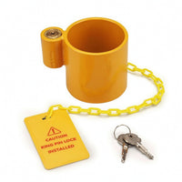5th Fifth Wheel Coupling Lock with Warning Tag Drill Resistant King Coupling Lock with Warning Tag Weatherproof for Rv Owners