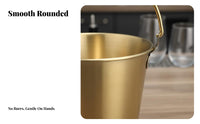 Stainless Steel Snack Pail Easy to Clean Potato Sticks Serving Pail Potato Sticks Holder Long-Lasting Metal Food Pail With