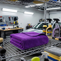 Highly Absorbent Cleaning Cloths and Car Drying Towel, 30cm X 60cm Car Drying Towel for Detailing, Multi-Purpose Cleaning Cloths for Glass and Home
