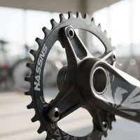Mountain Bike Crankset 104 Crankset with Bottom Bracket Hollow Crank Arm Set with Bottom Bracket for Trail Riding