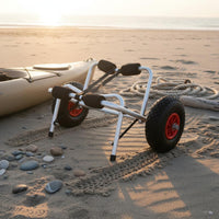 Aluminum Kayak Trailer Frame Portable Foldable Kayak Trailer Heavy-Duty Canoe Cart