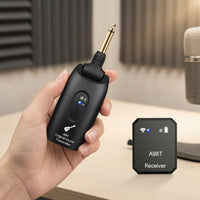 Compact in-Ear Monitoring System with Transmitter Rechargeable Wireless in-Ear Monitor Lightweight Wireless Monitor System Crystal-Clear for Musicians, Performers, Bands, Stage, Live Sound, Rehearsal
