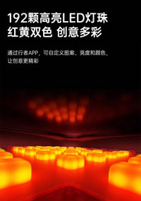 行者星云自行车表情尾灯智能同频刹车感应警示公路山地车夜骑灯