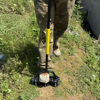 Long-Handled Hand Aerator with Spring Multi-Prong Manual Lawn Aerator Cushioned Soil Loosener Ergonomic for Gardeners, Garden