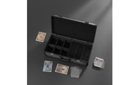 Graded Card Storage Box Large Capacity Graded Card Case Shockproof Sponge Protection Locking Graded Card Holder for TCG Collectors, Tournaments
