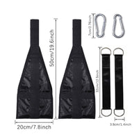 Padded Hanging Ab Straps Sturdy Ab Sling Straps Comfortable Ergonomic for Home Gym