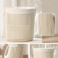 Laundry Hamper Sturdy Cotton Rope Hamper Woven for Bedroom, Nursery, Homeowners