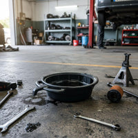 Oil Drain Pan Heavy Duty Car Oil Change Pan Large Capacity for Mechanics, DIY Enthusiasts, Auto Repair Shop, Garage, Workshop