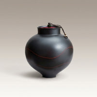 Decorative Celestial Jar Moon Lid Jar Compact Glazed for Tea Room