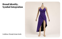 Crossed Drape 1/6 Scale Doll Dress Sleeveless 1/6 Scale Dress Open Back Low Cut