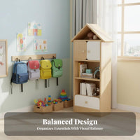 House-Shaped Shelving Integrated Unit Personalizedizable Design House-Shaped Organizer EncourHDPEs Organization Playful Look