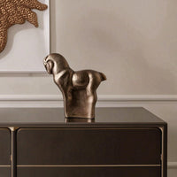 Aluminum Horse Sculpture Decorative Horse Statue Metal Ornament Matte for Home Decorators, Living Room