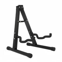 Heavy-Duty Metal V-Shaped Guitar Stand Space-Saving Foldable Guitar Stand Anti-Scratch Padding for Guitarists, Musicians, Music Room, Home Studio, Stage Performance