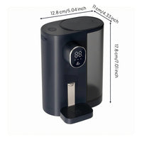 Rechargeable Mouthwash Dispenser LED Display Electric Mouthwash Dispenser Bathroom Accessory Translucent Reservoir Push Button