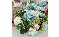 Faux Flower Arrangement Layered Artificial Flower Box Set Decorative Artificial Flowers with for Centerpieces