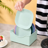 small plates with holder