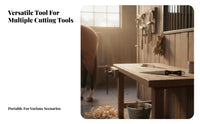 Hoof Sharpener Solid Wood Handle Portable Sharpening Rod for Horse Owners, Veterinarians, Stable, Farm, Ranch