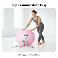 Dance Somersault Assist Ball Anti-Rupture Somersault Training Ball Thickened Material Fitness Equipment for Children, Gymnasts, Home Gym, Workout