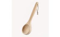 Long-Handled Wooden Sauna Ladle Natural Wood Wooden Sauna Scoop Smooth for Steam Room, Home Spa
