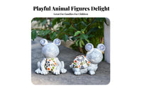 Automatic On/deactivate Frog Garden Light No Wiring Solar Frog Statue Weatherproof for Patio, Pathway, Balcony
