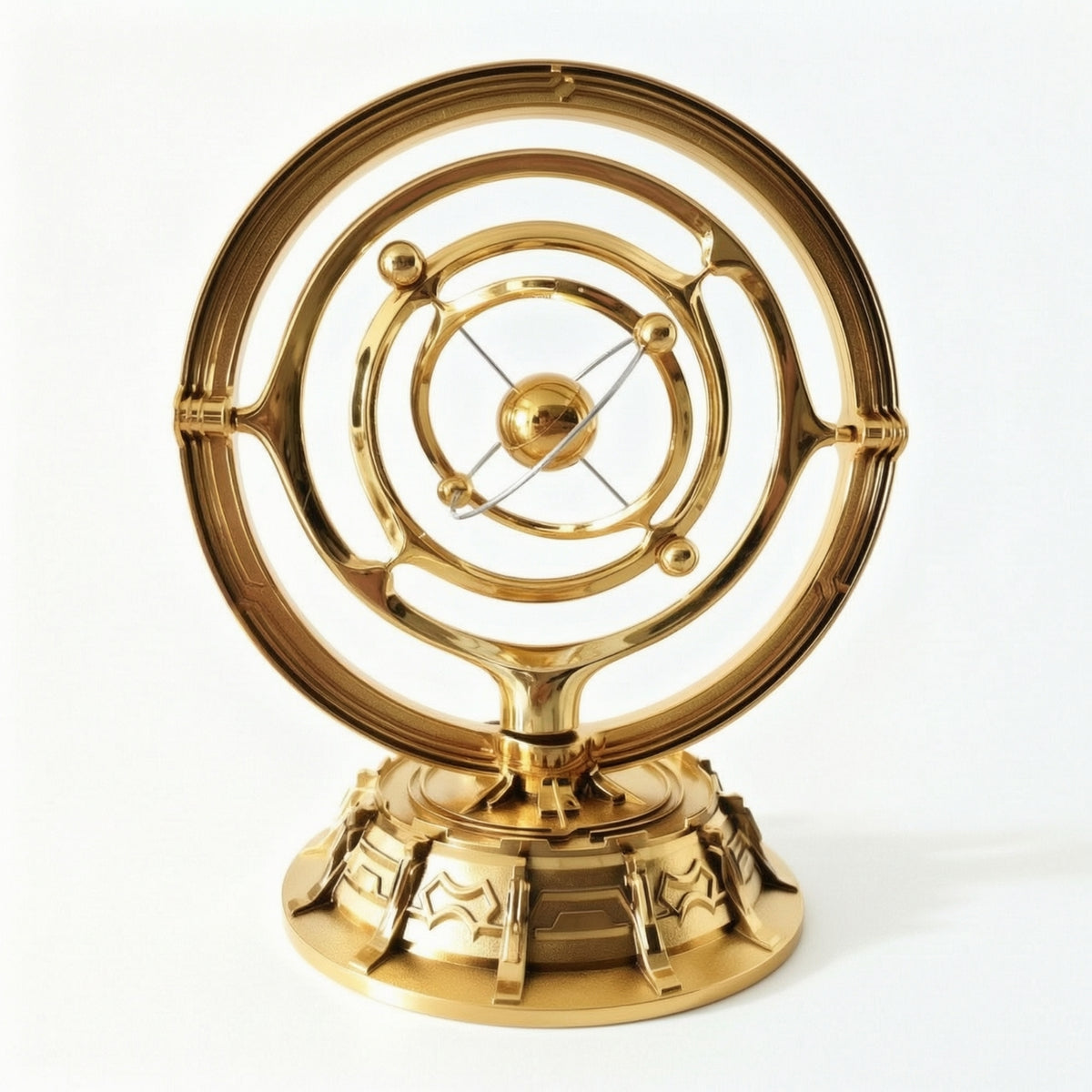 Desktop Ornament with USB Cable Metallized Celestial Ornament Continuous Motion Motion Science for Art Lovers