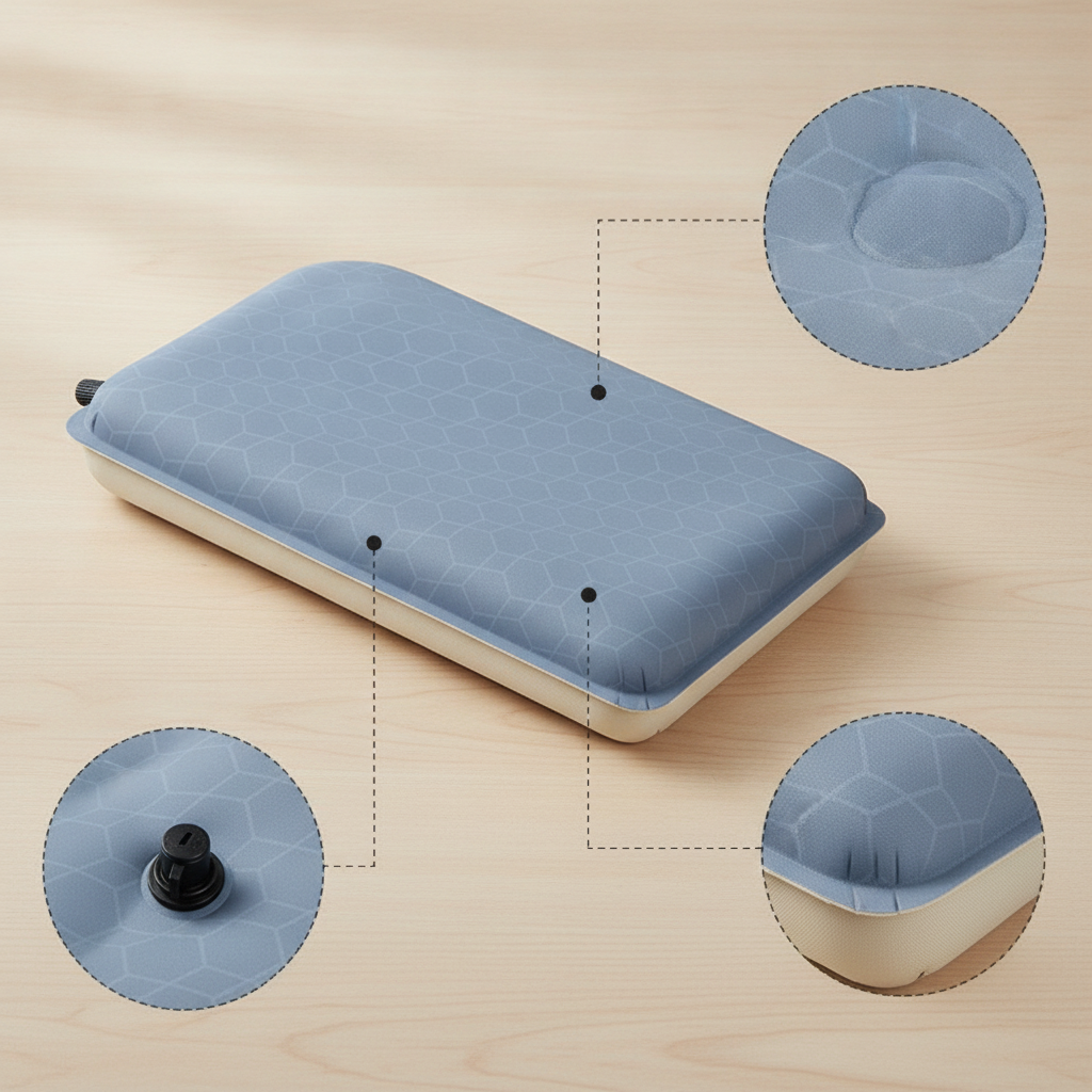 Portable Inflatable Seat Cushion for Concerts, Cycling, Outdoor Music Festivals, Moisture-proof Mat for Picnics, Camping, and Hiking